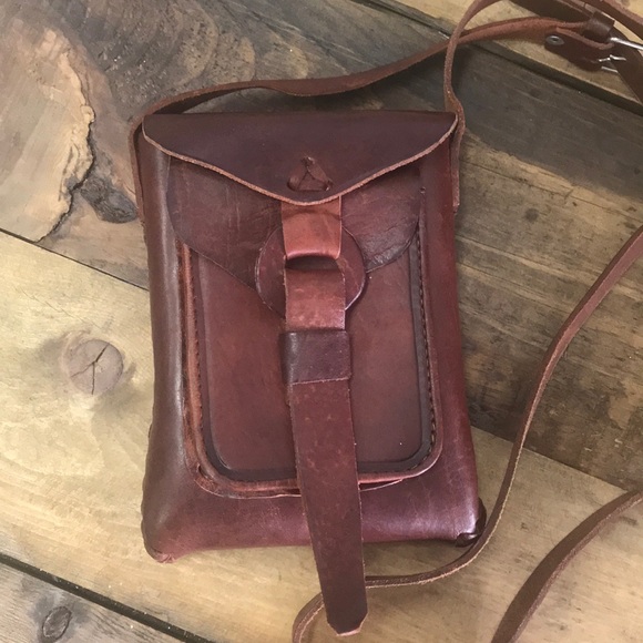 Handbags - Handmade leather crossbody purse